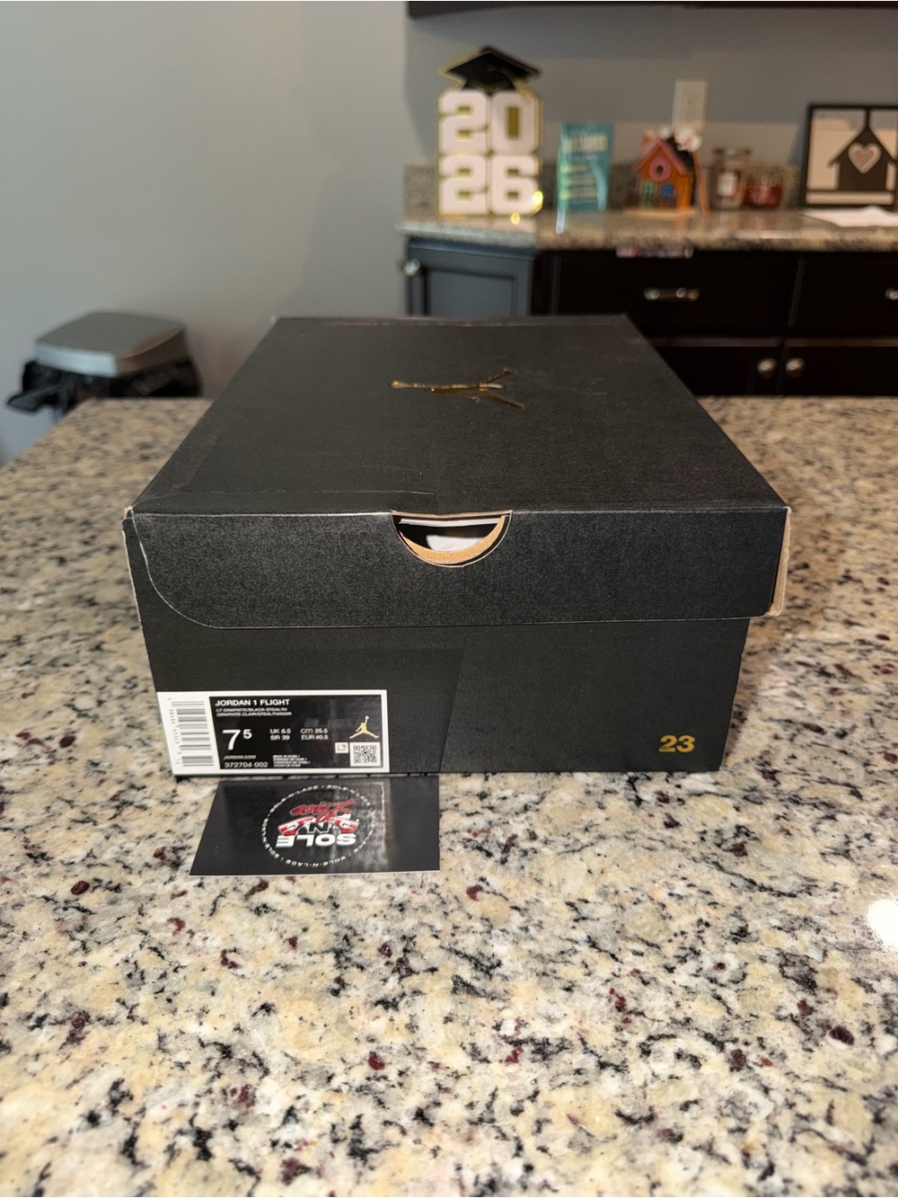Size 7.5 Jordan 1 Flight Gray SKU 372704-002 Brand New - Picture 2 of 11